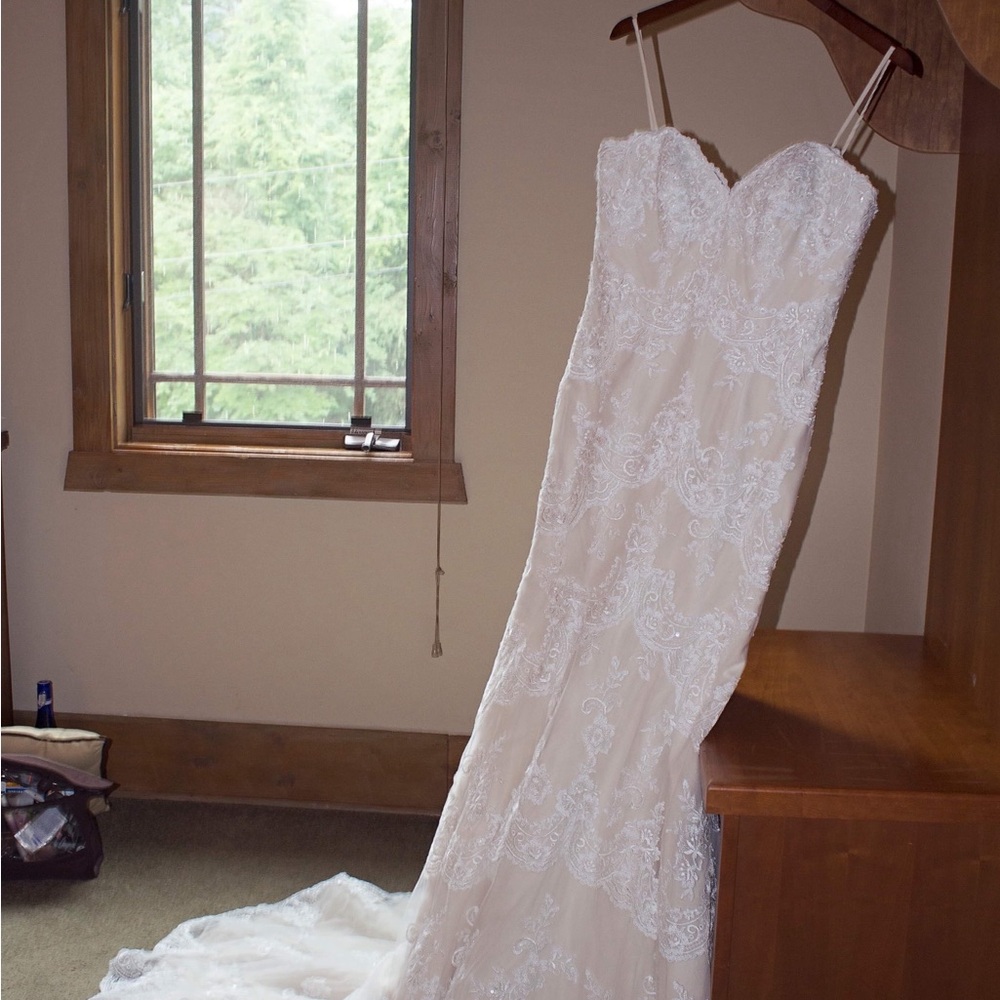 White maxi gown bride